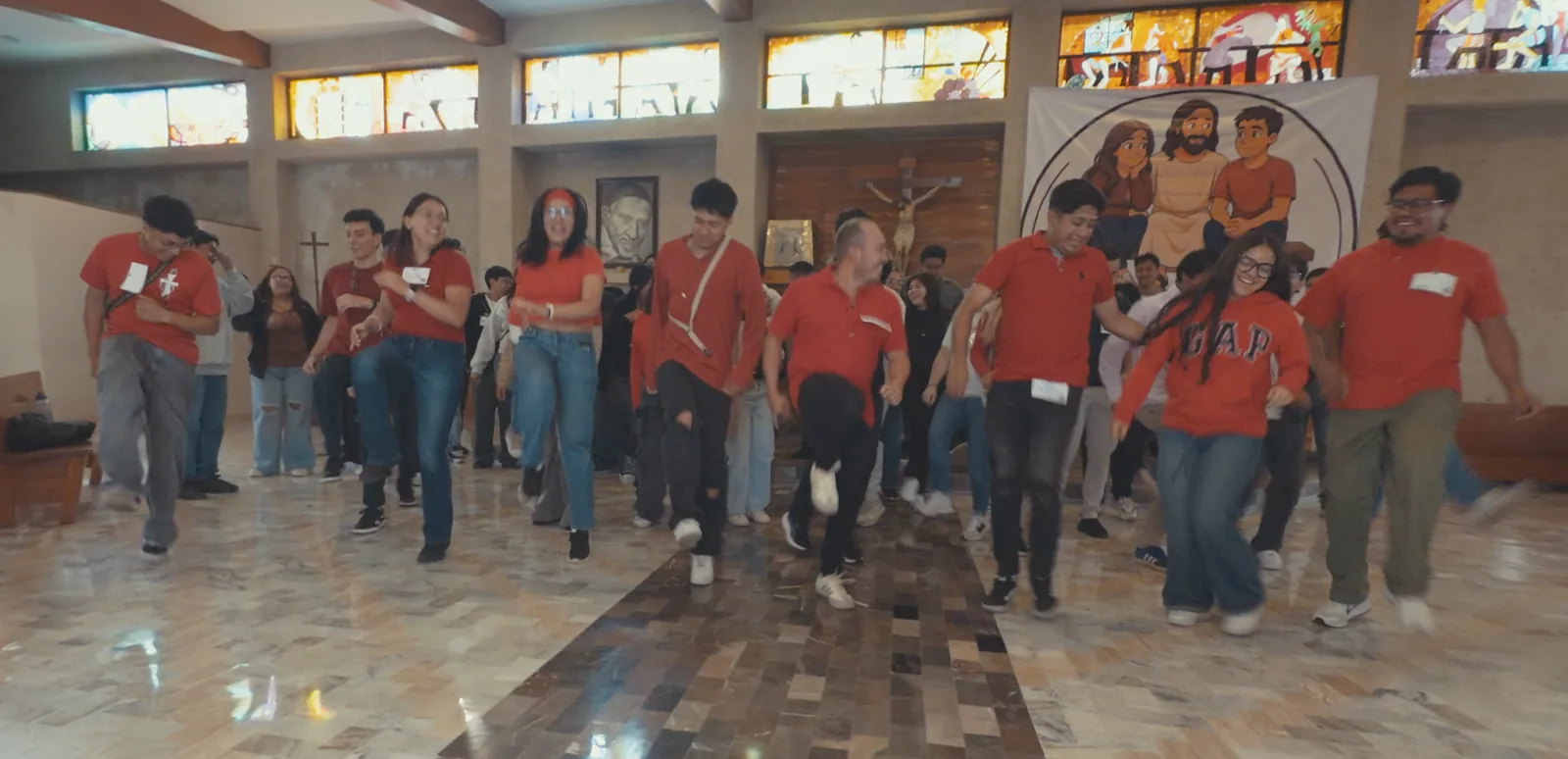 Dinámica grupal durante el retiro